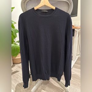 Navy Prada Wool Sweater